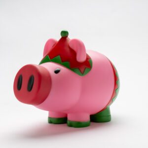 Piggy bank - Christmas elf
